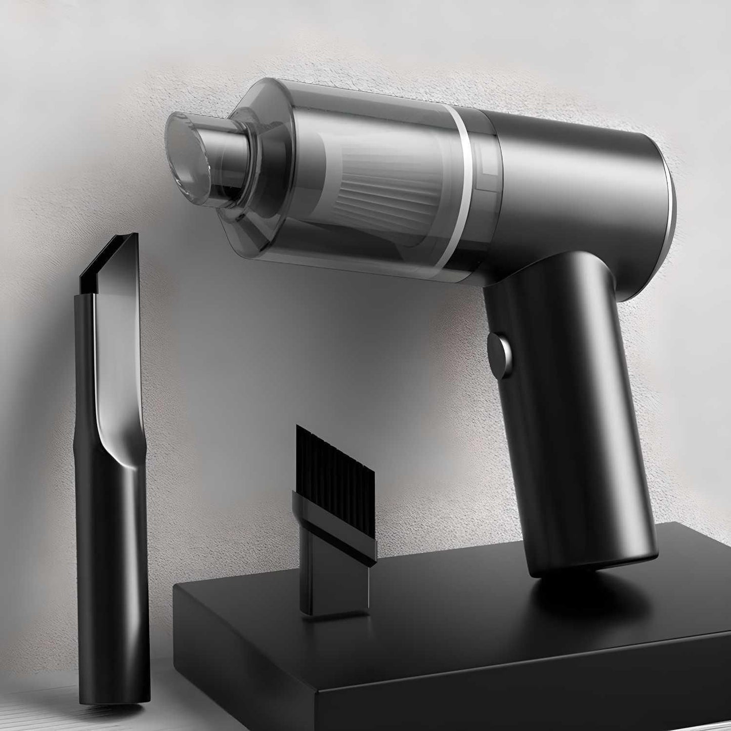 Portable Air Duster Wireless Vacuum Cleaner | Long lasting battery | With attachments | Perfect for home & car