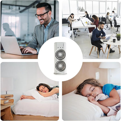 Double-Ended Spray Air Conditioner Fan 3 Speeds Rechargeable USB Portable Air Cooler with Remote for Office, Home & shops